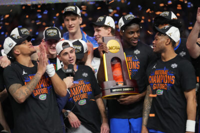 Florida celebrates its national championship.