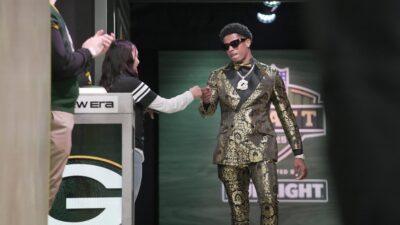 Matthew Golden at the 2025 NFL Draft.