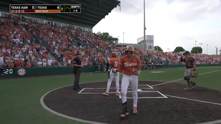 Texas rides go-ahead HR from Adrian Rodriguez to complete sweep of Texas A&M