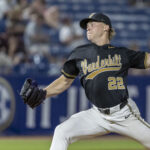 Vanderbilt pitcher JD Thompson during the SEC Tournament.