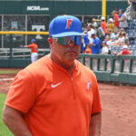 Kevin O'Sullivan shown at the College World Series in Omaha.