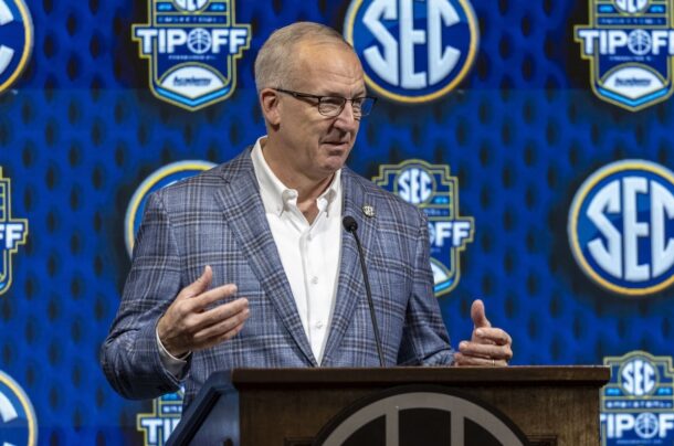 Greg Sankey is pushing the 4-4-2-2-1 expanded Playoff model.