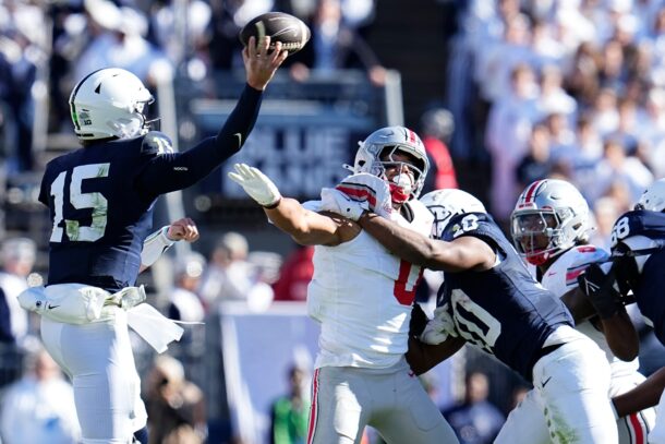 A scene from the Penn State-Ohio State game in 2024.