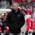 FOX broadcaster Joel Klatt before a game.