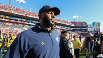 Michigan coach Sherrone Moore.