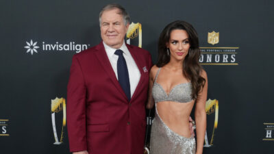 Bill Belichick and Jordon Hudson.