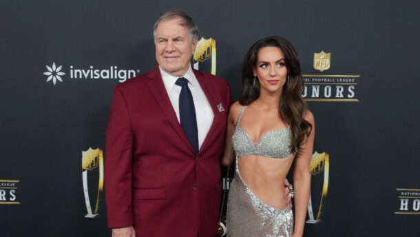 Bill Belichick and Jordon Hudson at NFL Honors.