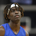 Denzel Aberdeen at the NCAA Tournament.