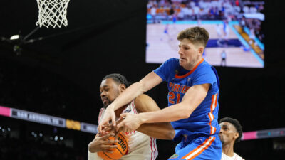 Alex Condon shown during national championship game.