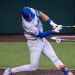 Florida bats vs. Texas.