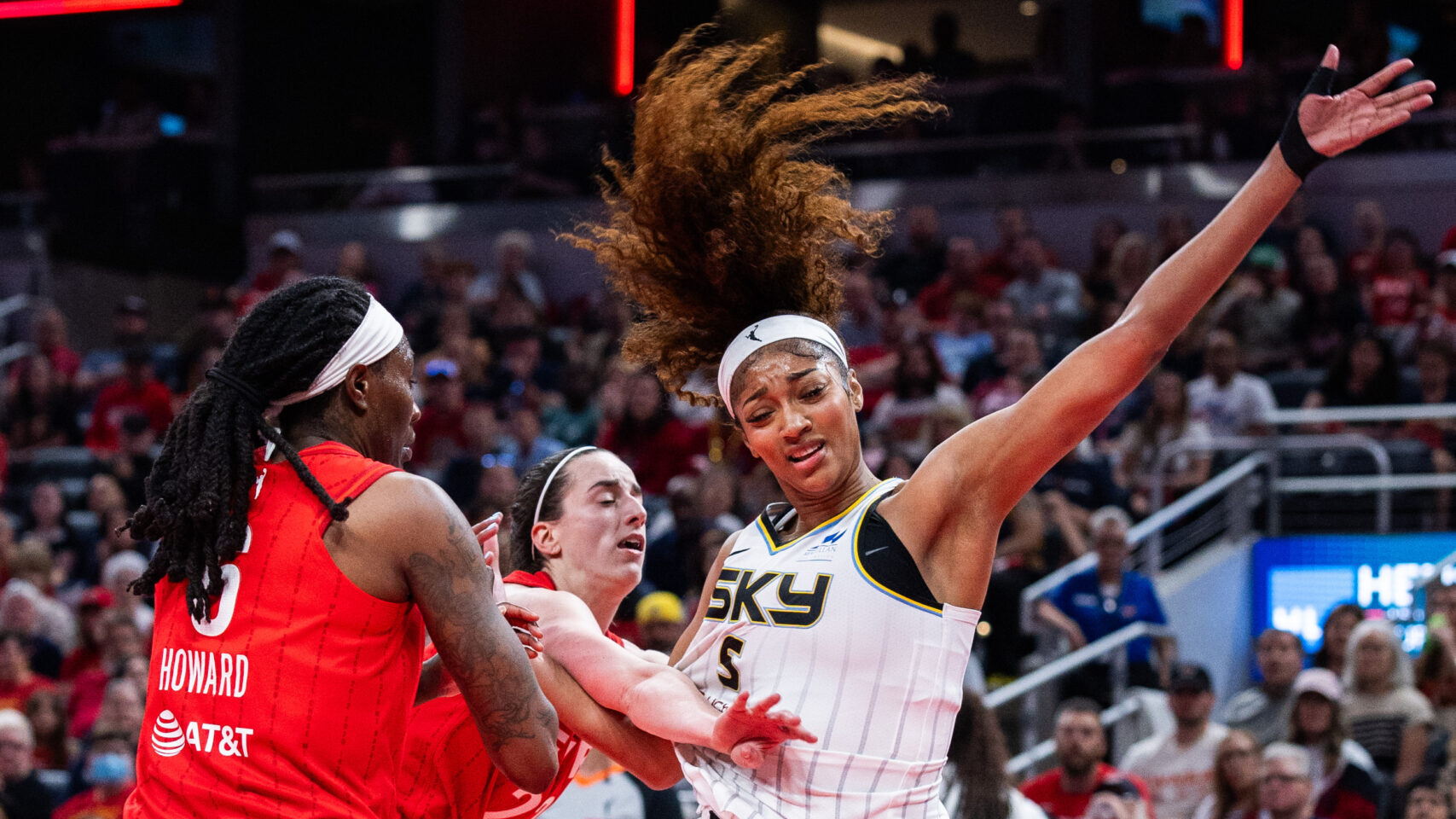 Angel Reese delivers brief assessment of flagrant foul call on Caitlin Clark