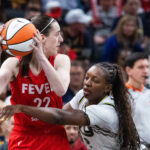 Caitlin Clark in action.