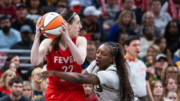 Caitlin Clark in action.