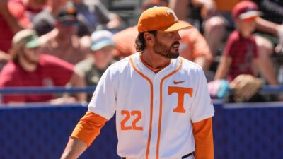 Tennessee head coach Tony Vitello.