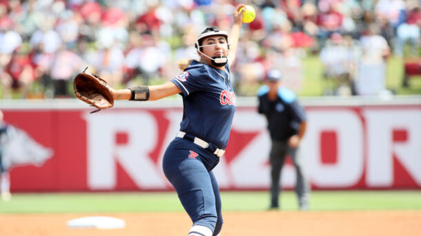 Ole Miss pitcher Brianna Lopez.