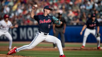 Ole Miss pitcher Will McCausland.
