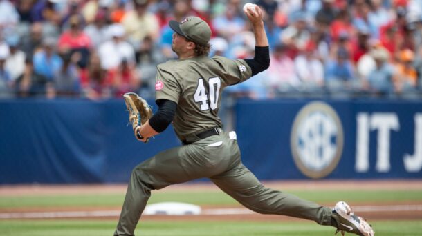 Vanderbilt pitcher Austin Nye.