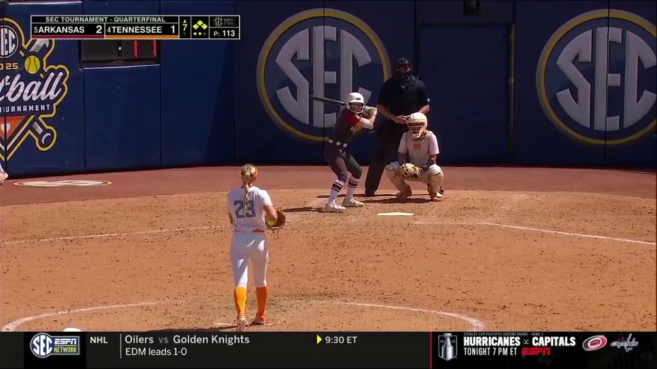 Raigan Kramer crushes grand slam as Arkansas tops Tennessee in quarterfinals of SEC Softball Tournament