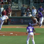 Texas A&M beat LSU in Game 1 on Saturday.