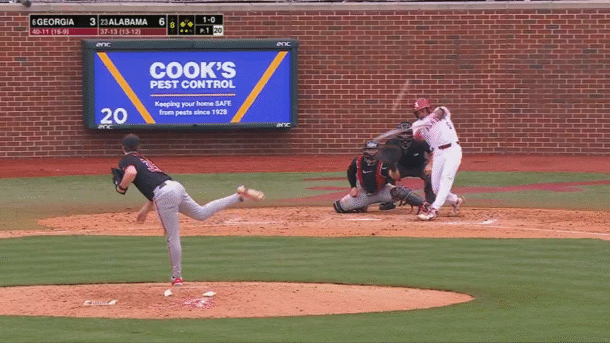 Alabama baseball bounces back, evens series with No. 6 Georgia
