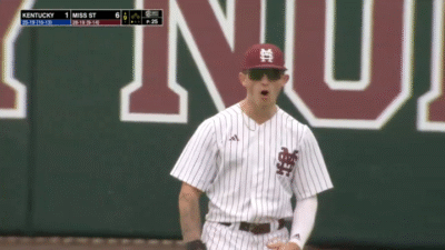 MSU outfield Michael O'Brien.