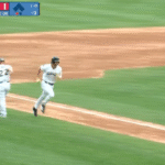 Jac Caglianone rounds the bases.