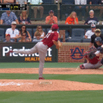 Auburn baseball in action.
