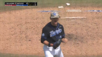 Kentucky baseball celebrates a win.