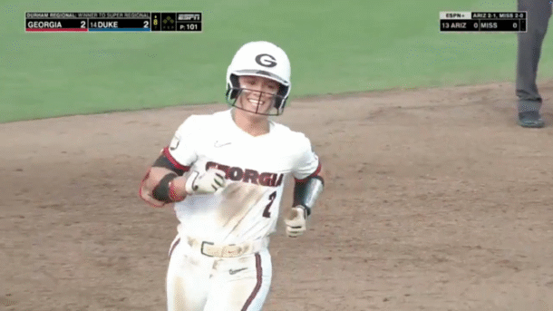Georgia softball in action.