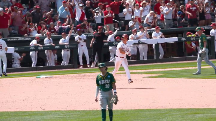 Arkansas rides Cam Kozeal&rsquo;s big day to NCAA Tournament win over ND State