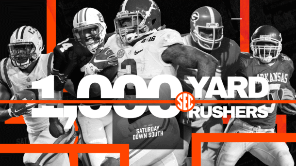 SEC 1000-yard rushers.