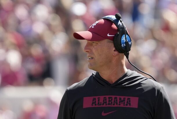 Alabama coach Kalen DeBoer is taking punches from atypical sources this offseason.