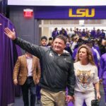 Ed Orgeron and Kelly Orgeron.