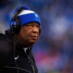 Vince Marrow coaches during a game.