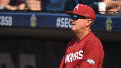 Arkansas baseball coach Dave Van Horn.