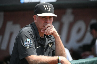 Wake Forest head baseball coach Tom Walter.