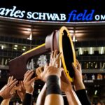 Tennessee celebrates its 2024 College World Series title.