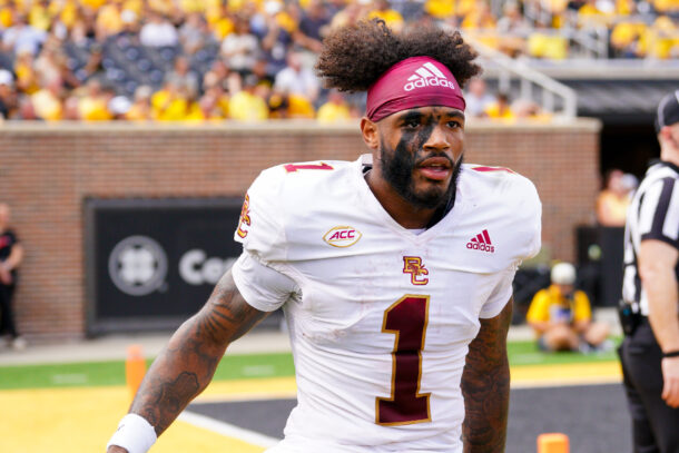 FSU QB Thomas Castellanos playing for Boston College in 2024.