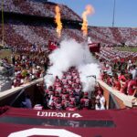 Oklahoma's football stadium before a game against Tulane in 2024.