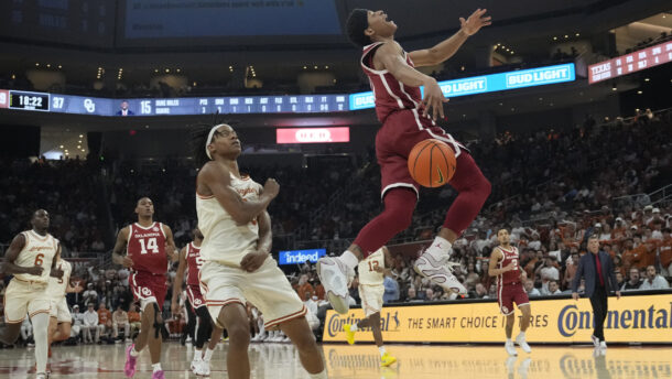 Texas guard Tre Johnson and Oklahoma guard Jeremiah Fears.