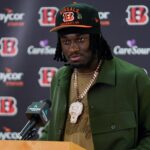Shemar Stewart after being drafted by the Cincinnati Bengals.