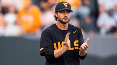 Tennessee head coach Tony Vitello.