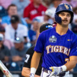 LSU star Jake Brown reacts.