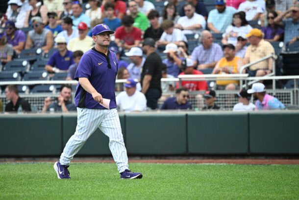 LSU baseball coach Jay Johnson.
