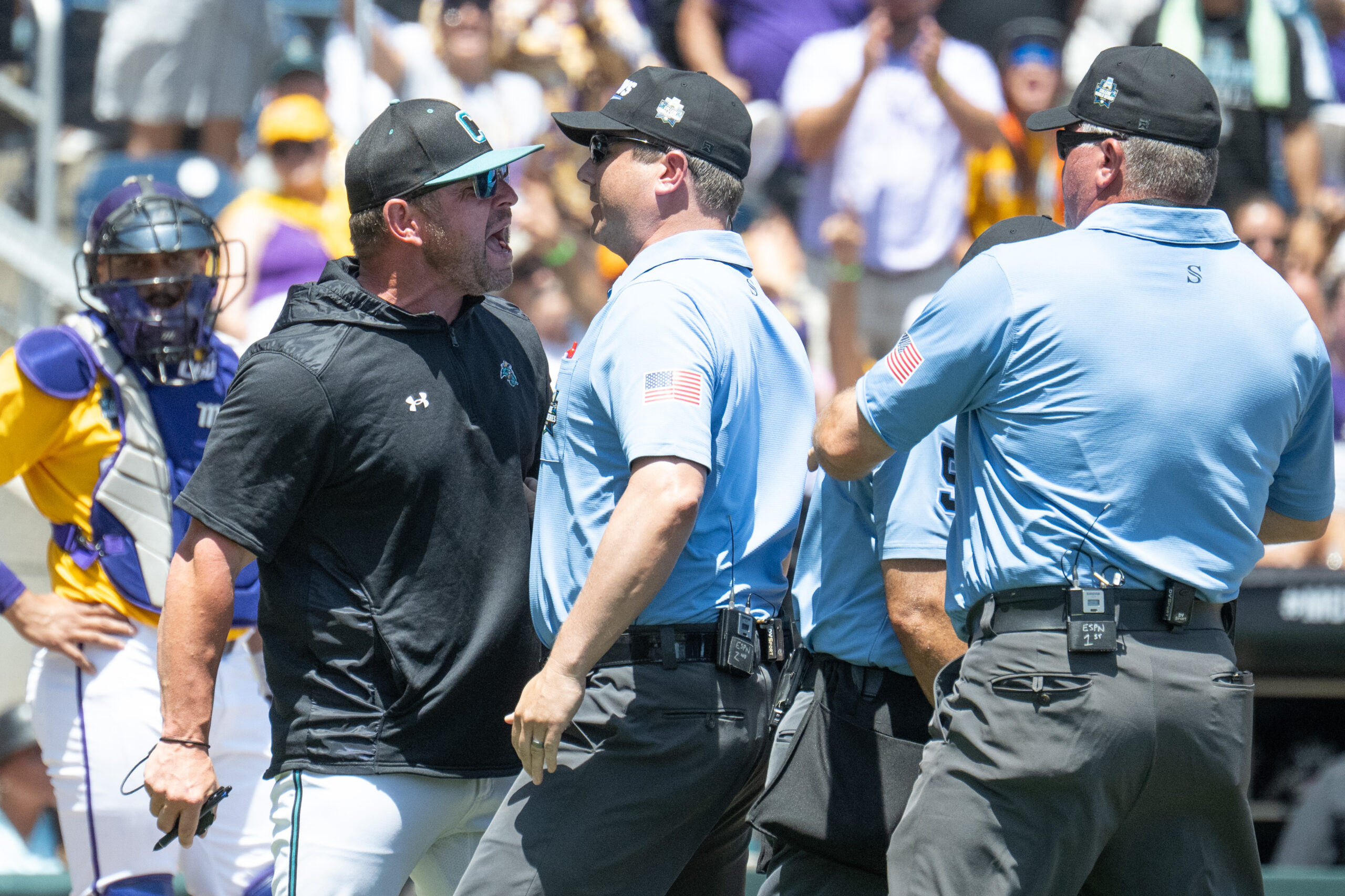 Coastal Carolina coach Kevin Schnall blasts umpire for ejection from CWS game, suspension