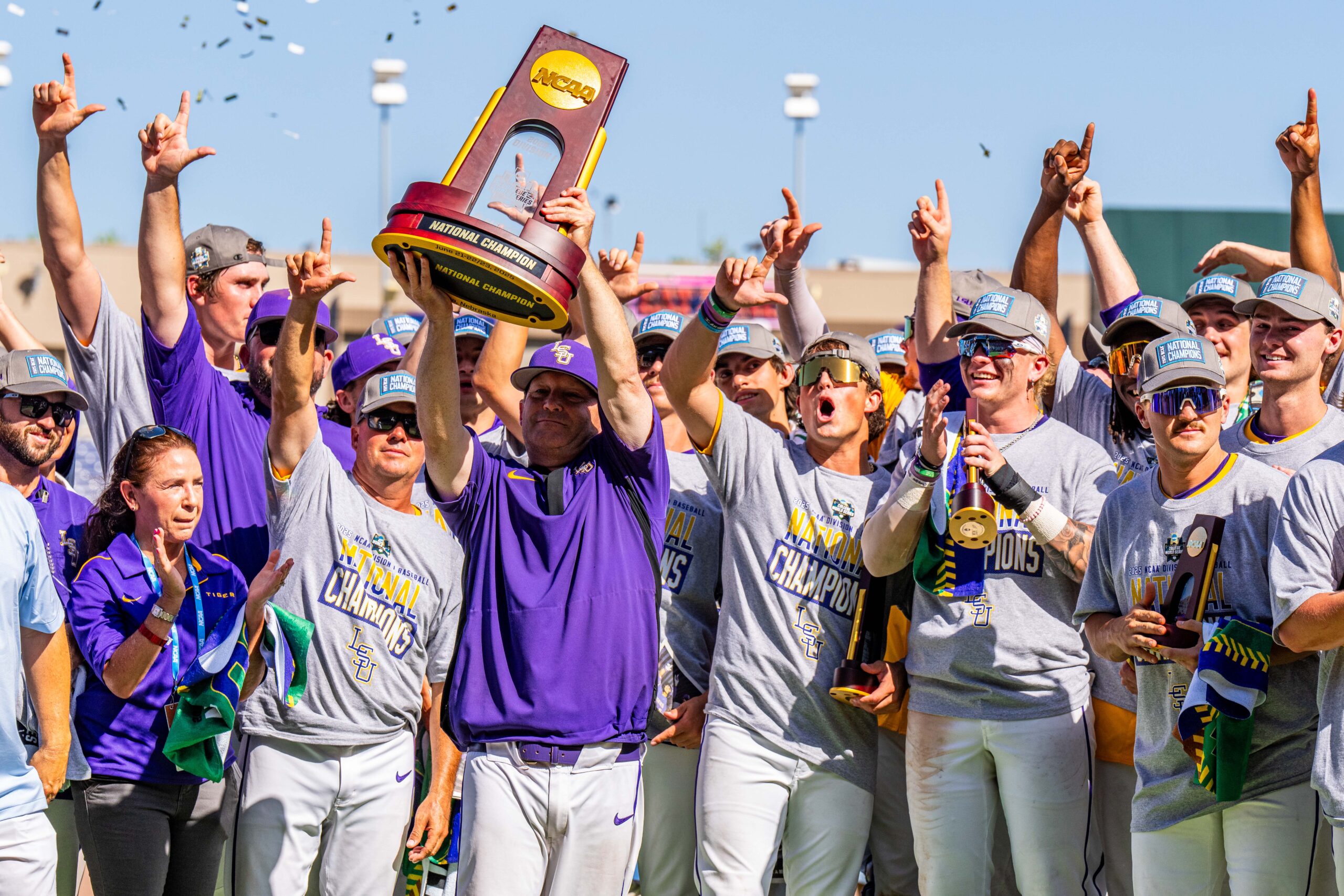 Jay Johnson says a repeat CWS title is LSU’s immediate focus