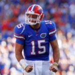 Tim Tebow celebrates a big play during his time at Florida.