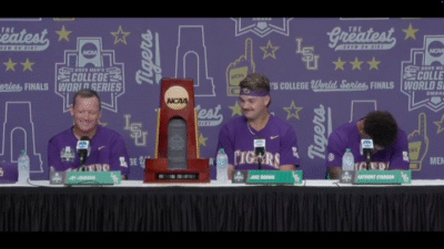Jake Brown speaks to the media.