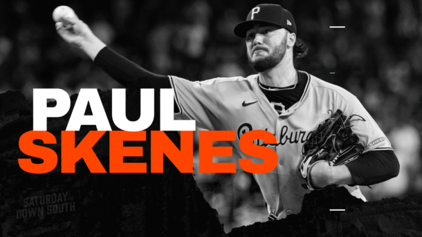 Pittsburgh Pirates star Paul Skenes.