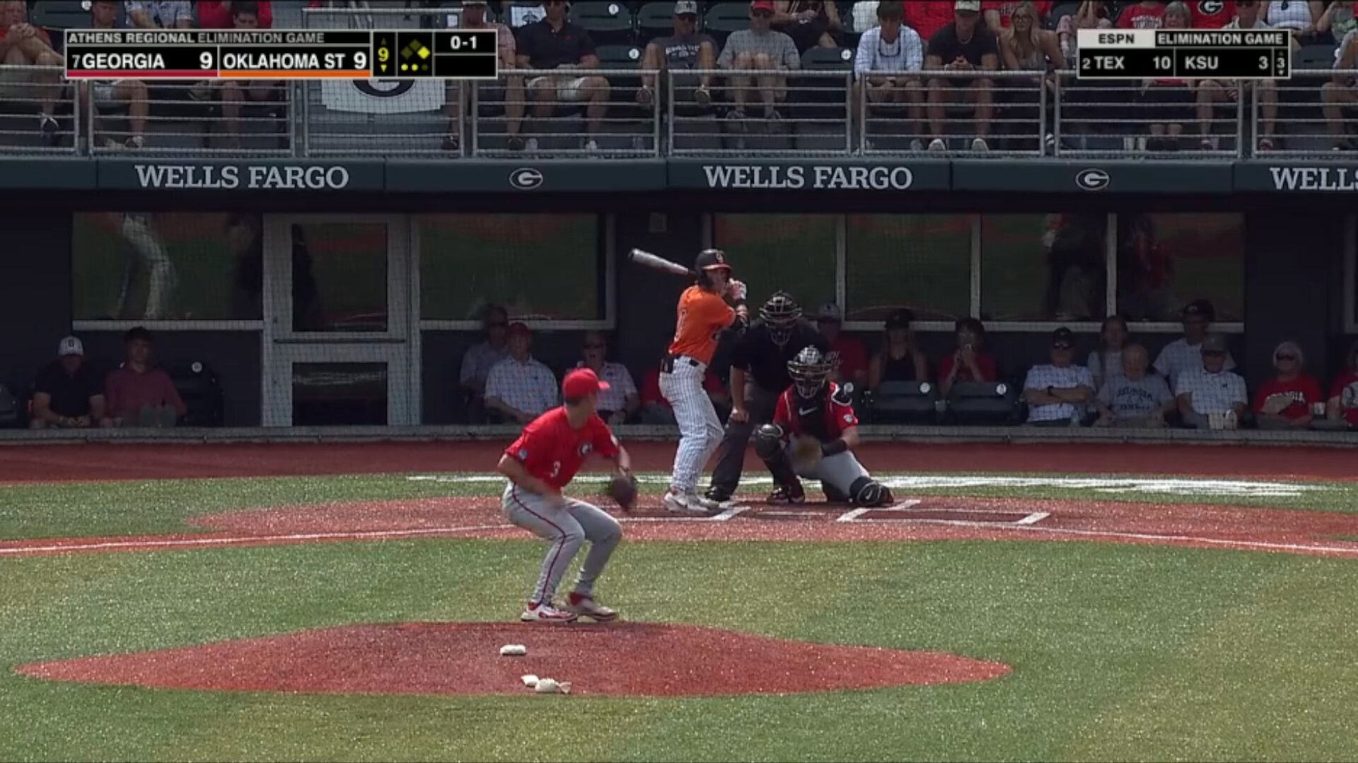 Oklahoma State stuns Georgia, overcomes 2-run deficit in 9th inning for walk-off win